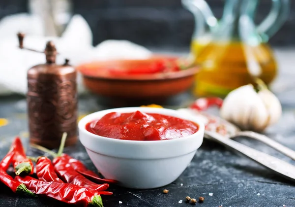 Molho de pimenta com especiarias — Fotografia de Stock