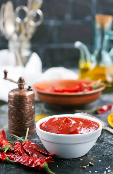 Salsa de chile con especias — Foto de Stock