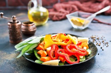 mantar ile karıştırmak zerzevat