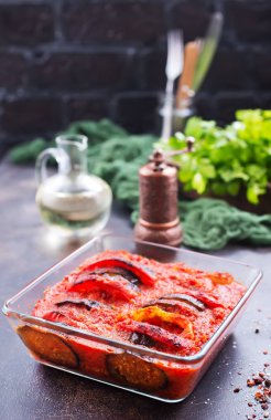 Ratatouille cam kapta domates soslu