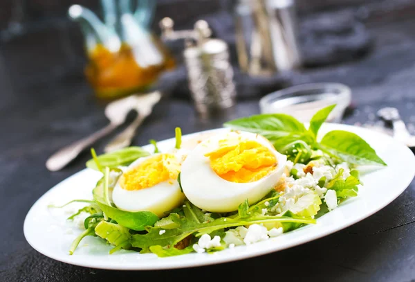Healthy Dinner Boiled Bulgur Vegetables Egg — Stock Photo, Image