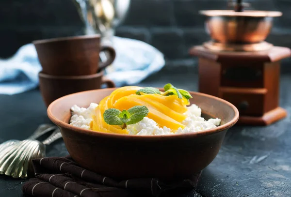 Casa Campo Com Manga Fruta Dieta Alimentar — Fotografia de Stock