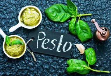 kasede pesto, taze sos, stok fotoğraf