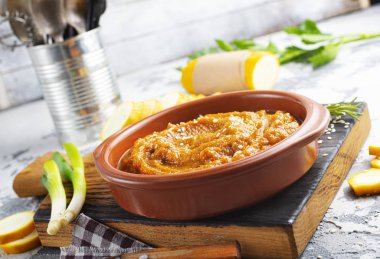 Kabakta kabak havyarı, kasede sebze havyarı.