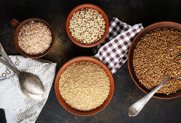 Arroz en cuencos — Foto de Stock