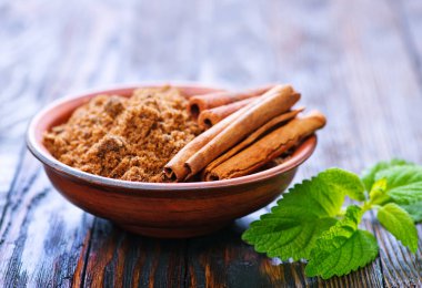 nane yaprağı ve cinnamoon ile Reed şeker