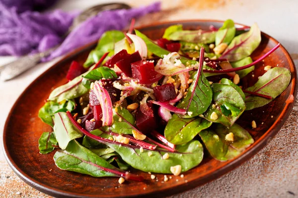 Salad Beet Mangold Diet Food — Stock Photo, Image