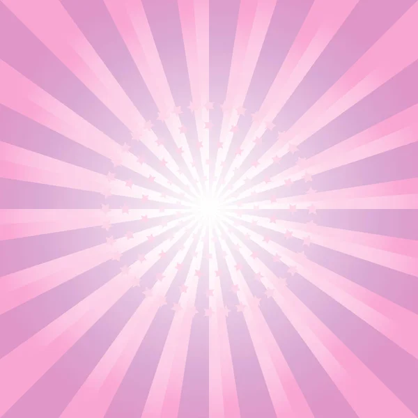 Абстрактні рожеві фіолетові промені та фон зірок. Вектор ЕПС 10, смнік — стоковий вектор