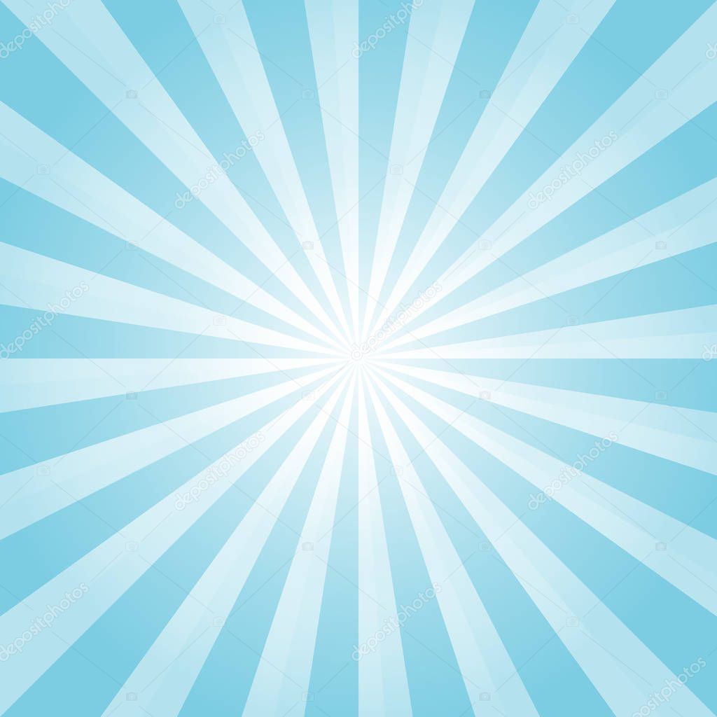 Abstract light Blue rays background. Vector EPS 10, cmyk