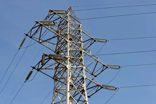 Věž přenos elektřiny — Stock fotografie