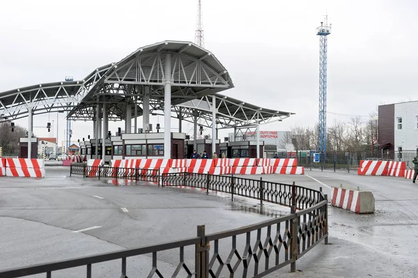 International Automobile Border Checkpoint Hoptivka Región Kharkiv Ucrania —  Fotos de Stock