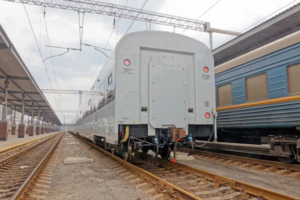 Kharkiv Ukrayna Mart 2012 Demiryolları Yolcu Treni Kharkiv Yolcu Tren — Stok fotoğraf