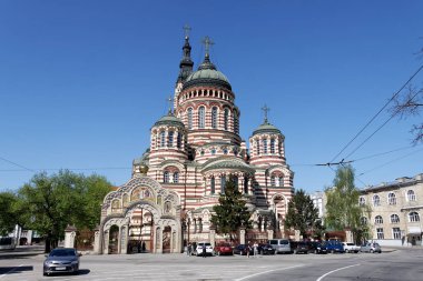 Kharkiv, Ukrayna güneşli bahar günü duyuru katedralde (1901)