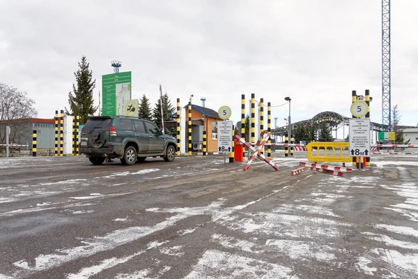 Gire Desde Lado Ucraniano Frontera Entre Ucrania Rusia Frontera Que —  Fotos de Stock