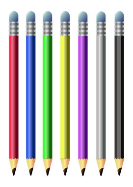 Set Colorfull Pensils. clipart