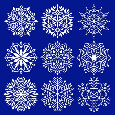Vektör Kar Taneleri Kümesi.
