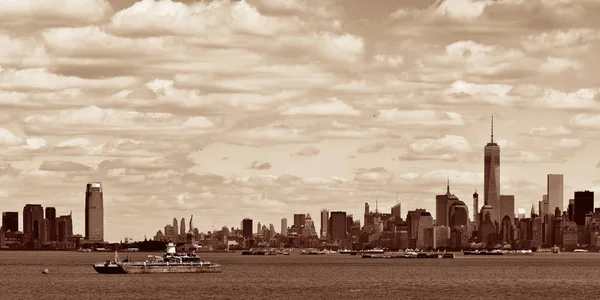 Manhattan belvárosi skyline — Stock Fotó