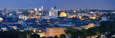 Roma manzarası gece görünümü