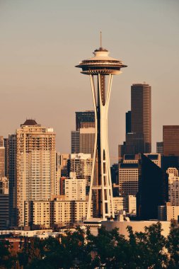 Seattle city skyline  clipart
