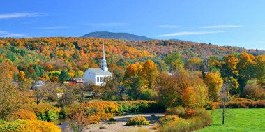 Stowe panorama in autumn  clipart