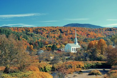 New England bölgesinde kilise.