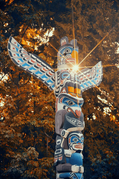 Indian totem poles
