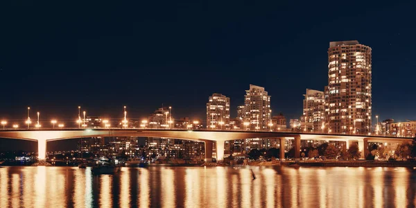 Noční město Vancouver — Stock fotografie