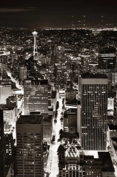 Seattle rooftop panorama — Stock Photo, Image