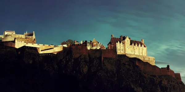 Edinburgh kasteel panorama — Stockfoto