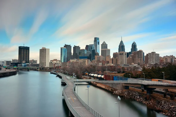 费城的天际线景观 — 图库照片