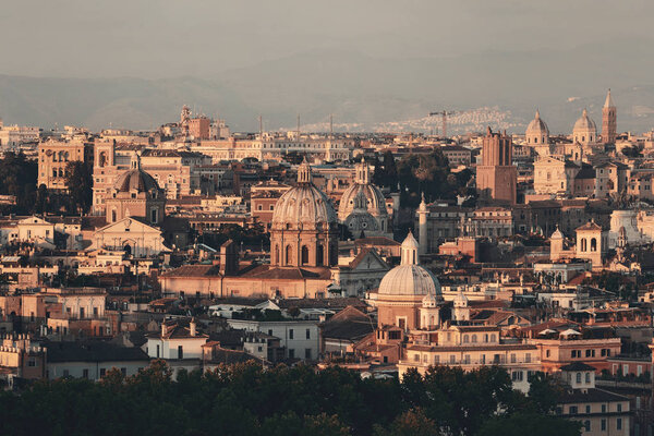 Rome rooftop view