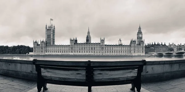 Panorama Westminster con panca — Foto Stock