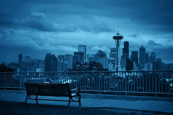 Widok na miasto Seattle — Zdjęcie stockowe