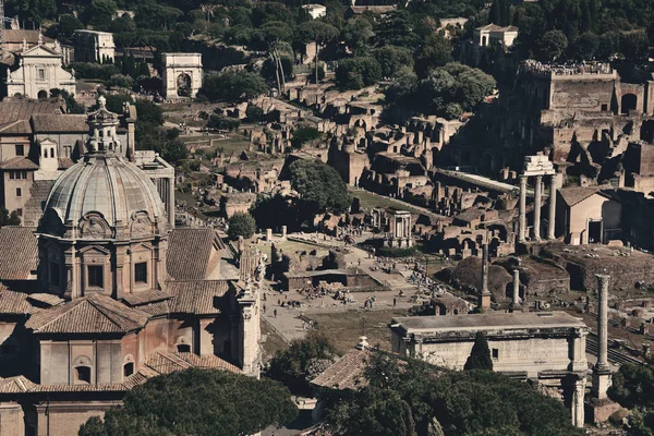 Weergave van Rome op het dak — Stockfoto