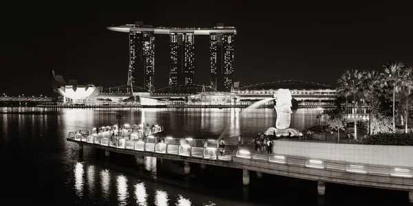 싱가포르 스카이 라인 보기 — 스톡 사진