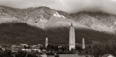 dali eski şehirdeki antik pagoda