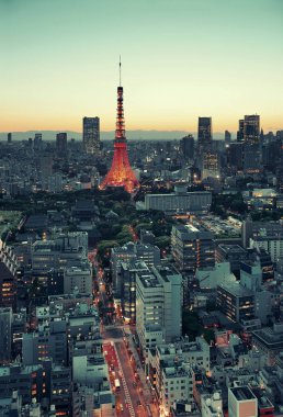 Tokyo Kulesi ve şehir manzarası