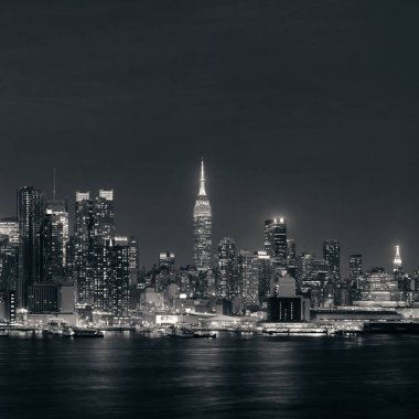 Midtown manzarası Hudson Nehri üzerinde
