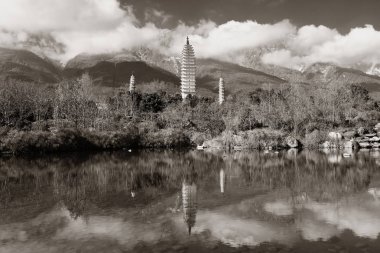 dali eski şehirdeki antik pagoda