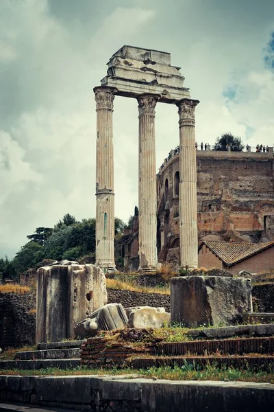 Fórum de Roma com ruínas — Fotografia de Stock