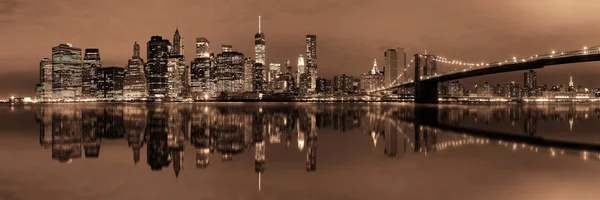 Manhattan Downtown vista urbana — Fotografia de Stock