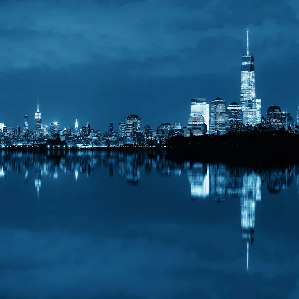 Nova Iorque à noite — Fotografia de Stock