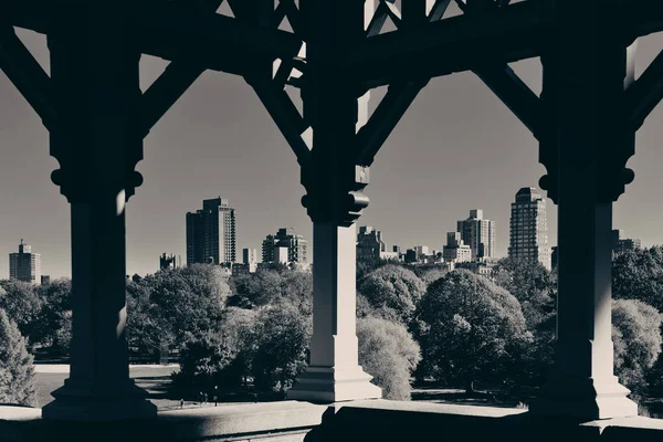 Central Park und Skyline von Midtown — Stockfoto