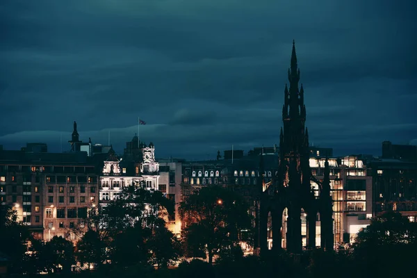 Pohled na město Edinburgh — Stock fotografie