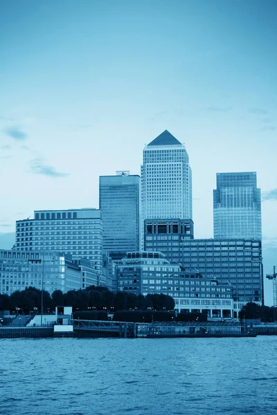 Distrito empresarial de Canary Wharf — Fotografia de Stock