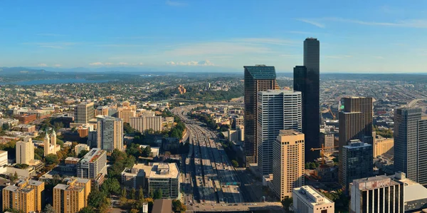 Seattle çatı görünümü — Stok fotoğraf