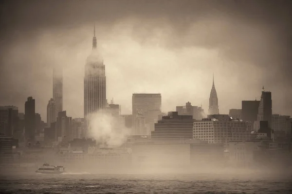 Nevoeiro de Nova Iorque — Fotografia de Stock