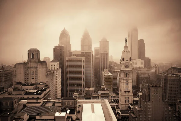 Філадельфія місто на даху — стокове фото