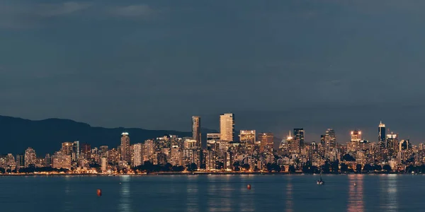 Vancouver in der Nacht — Stockfoto