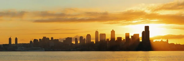 Seattle sunrise skyline — Stock Photo, Image